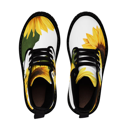 Sunflowers - Women's Canvas Boots