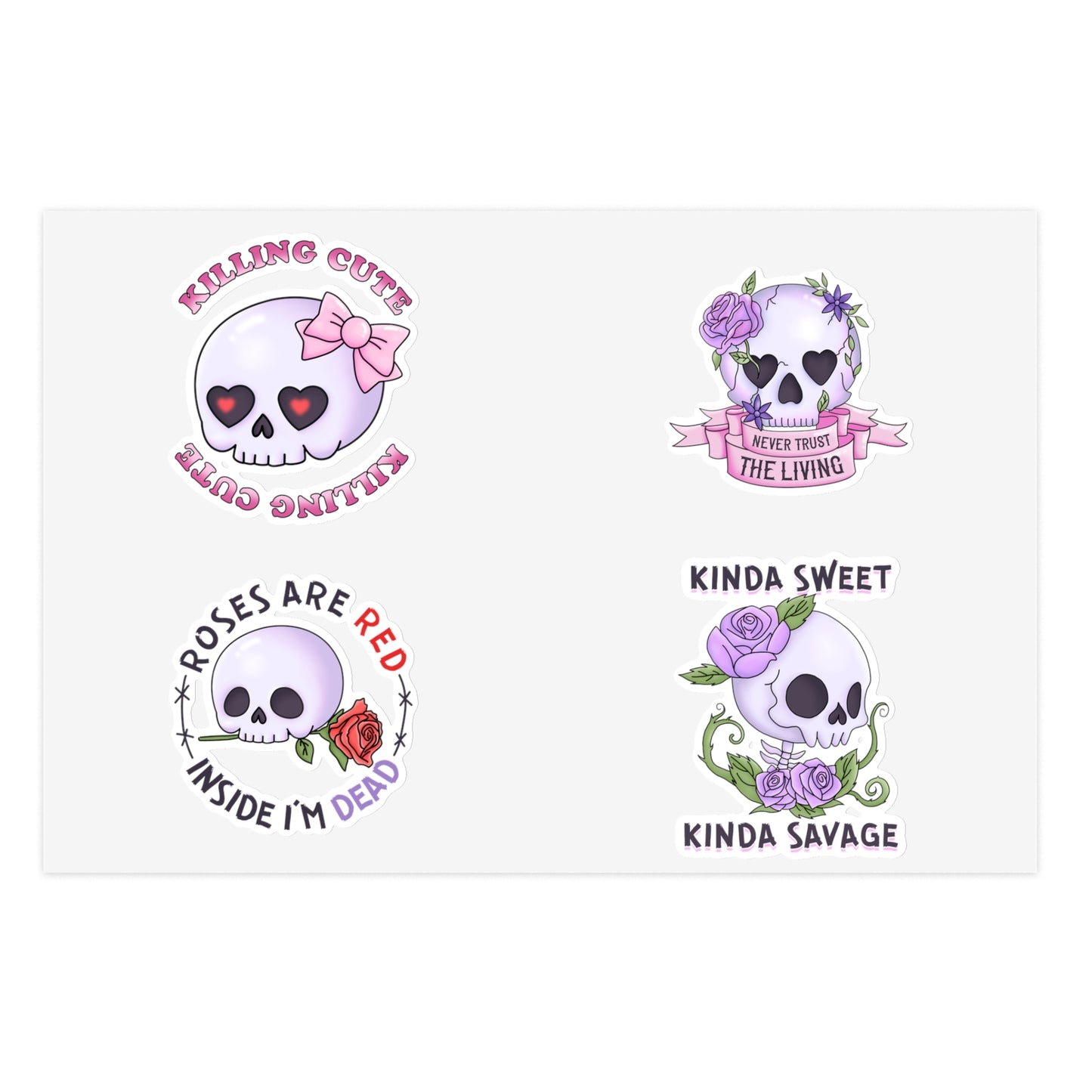 Chibi Skulls - Sticker Sheets