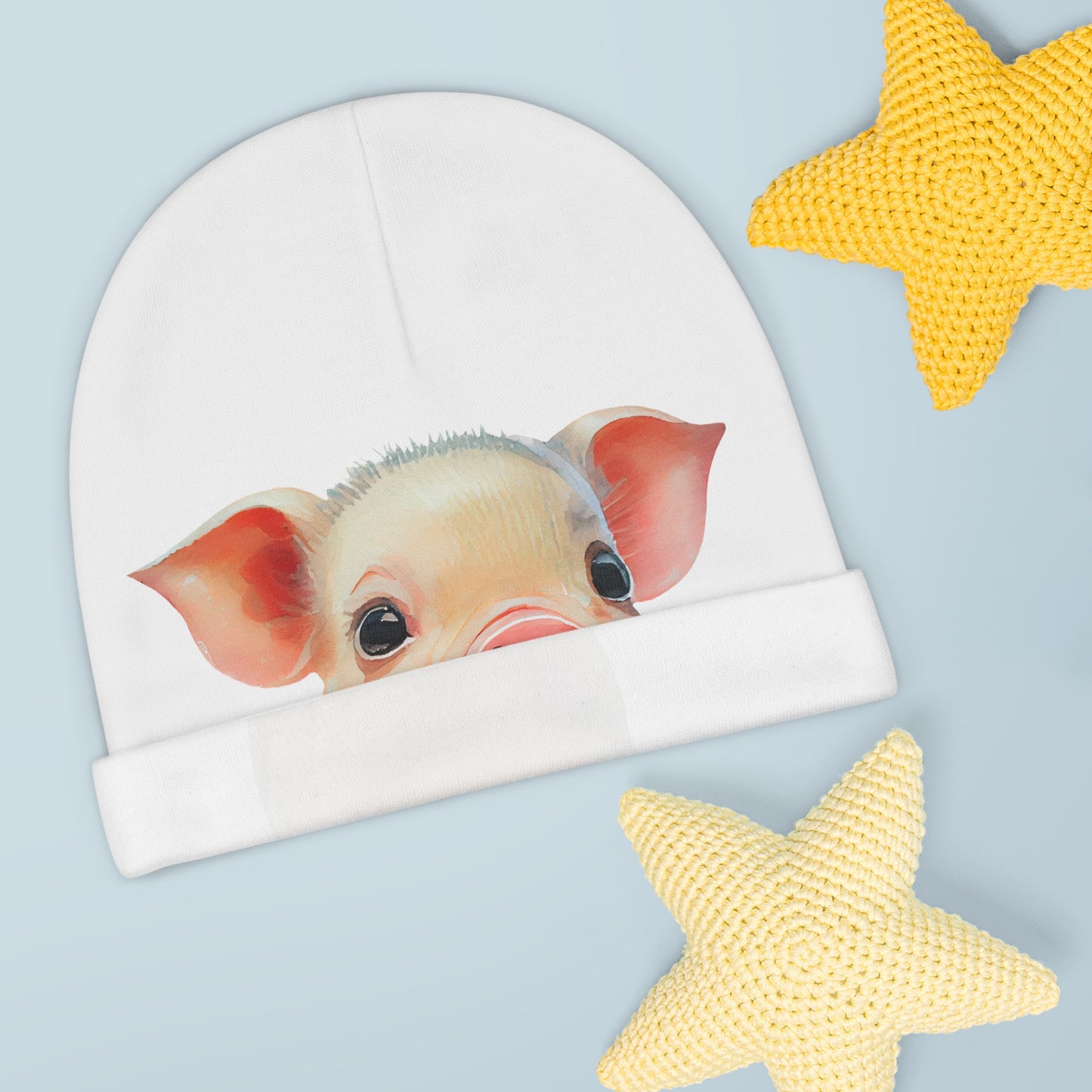 Pig - Baby Beanie (AOP)