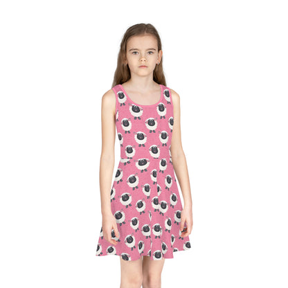 Sheep - Girls' Sleeveless Sundress (AOP)