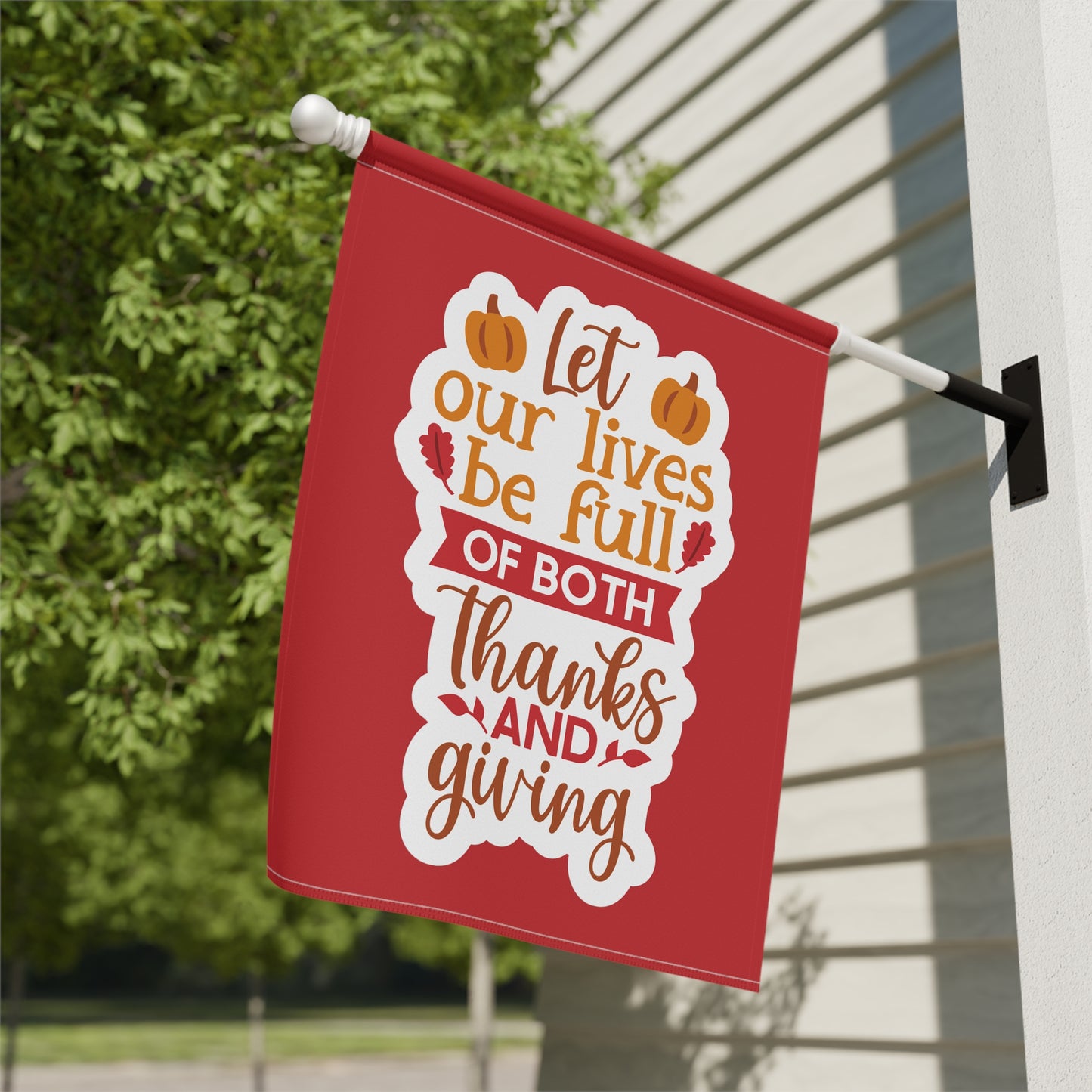 Thanks & Giving - Garden & House Banner