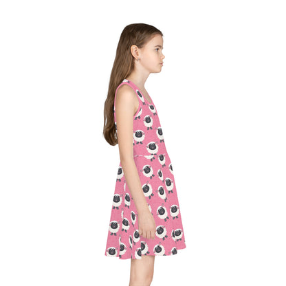 Sheep - Girls' Sleeveless Sundress (AOP)