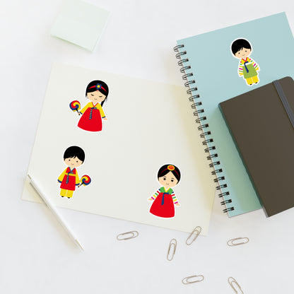 Chibi Korean Hanbok - Sticker Sheets