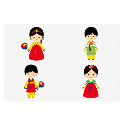 Chibi Korean Hanbok - Sticker Sheets