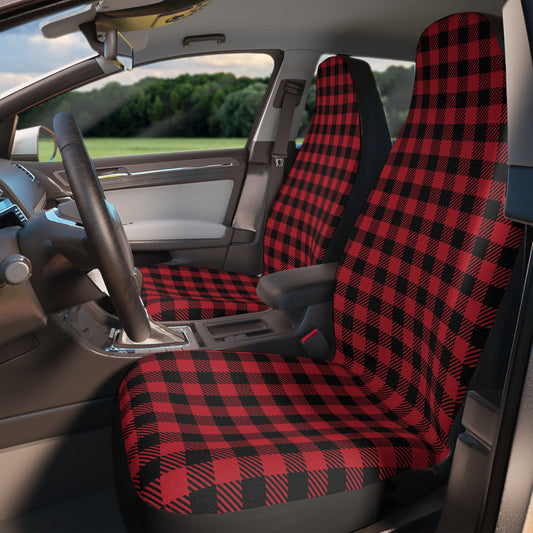 Red Buffalo Plaid - Car Seat Covers