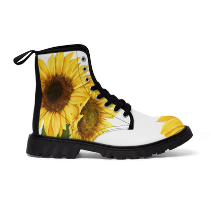 Sunflowers - Women's Canvas Boots