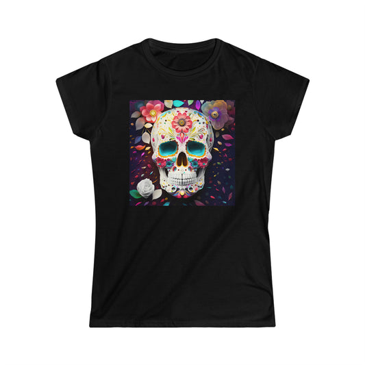 Sugar Skulls 1- Women's Softstyle Tee