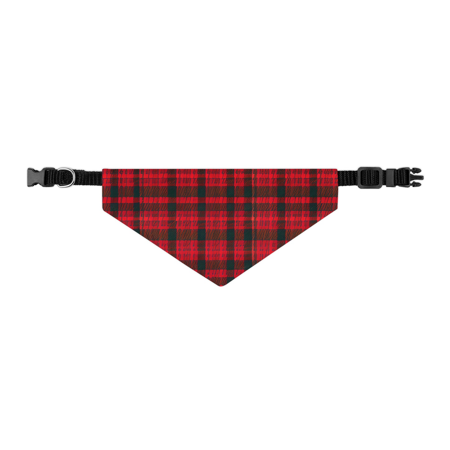 Red Plaid - Pet Bandana Collar