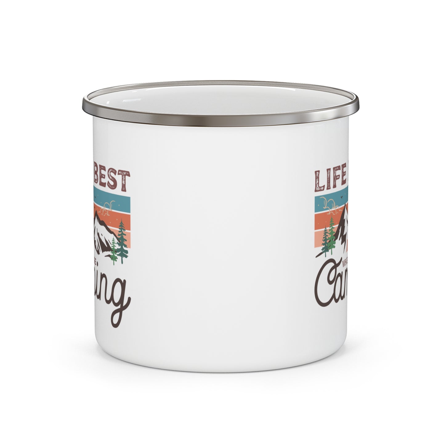 When Camping - Enamel Camping Mug