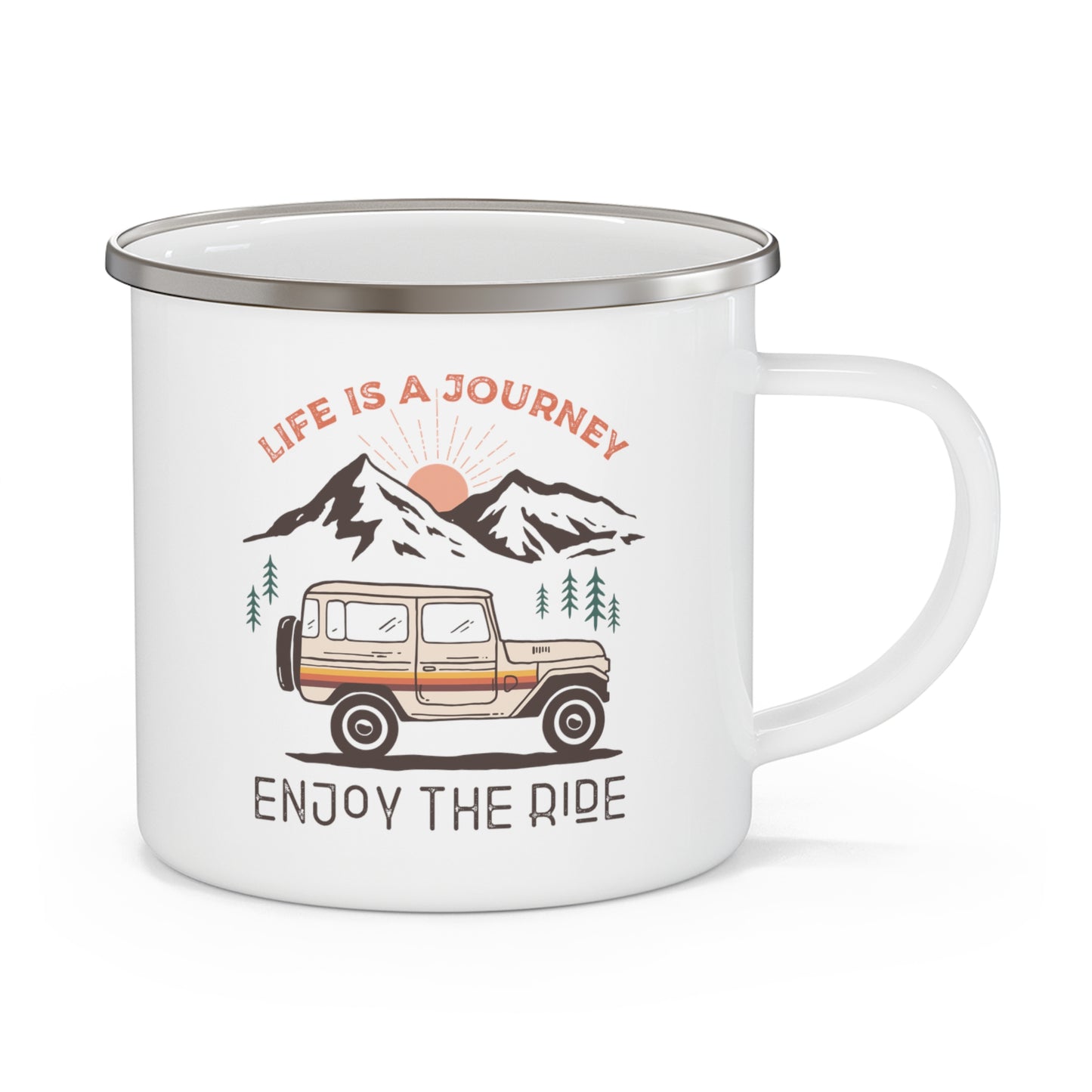 Enjoy the Ride - Enamel Camping Mug