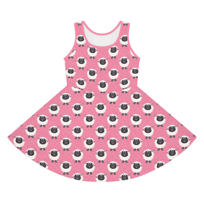 Sheep - Girls' Sleeveless Sundress (AOP)