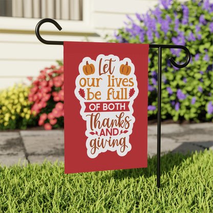 Thanks & Giving - Garden & House Banner