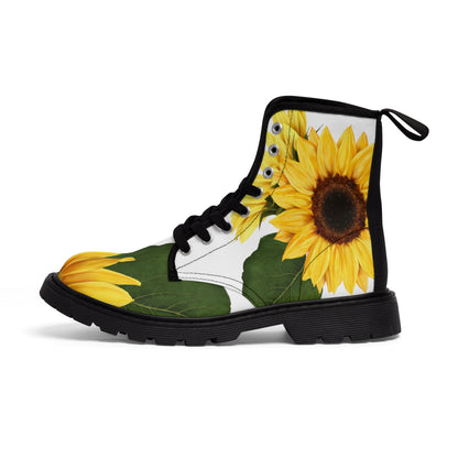 Sunflowers - Women's Canvas Boots