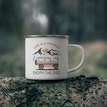 Enjoy the Ride - Enamel Camping Mug