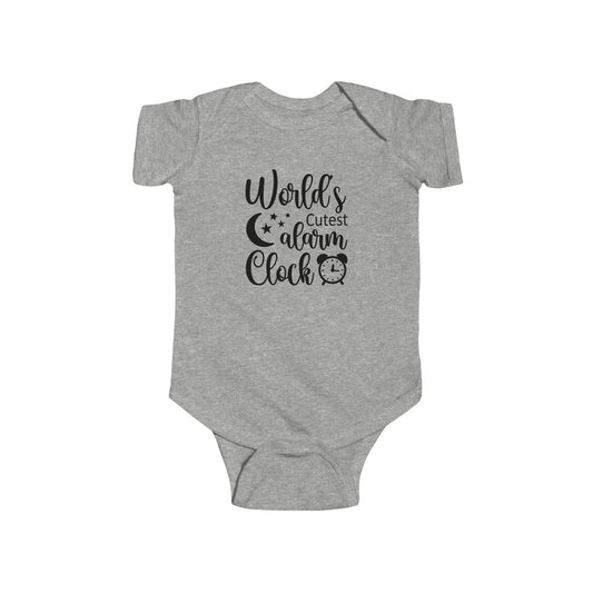 Alarm Clock - Infant Fine Jersey Bodysuit