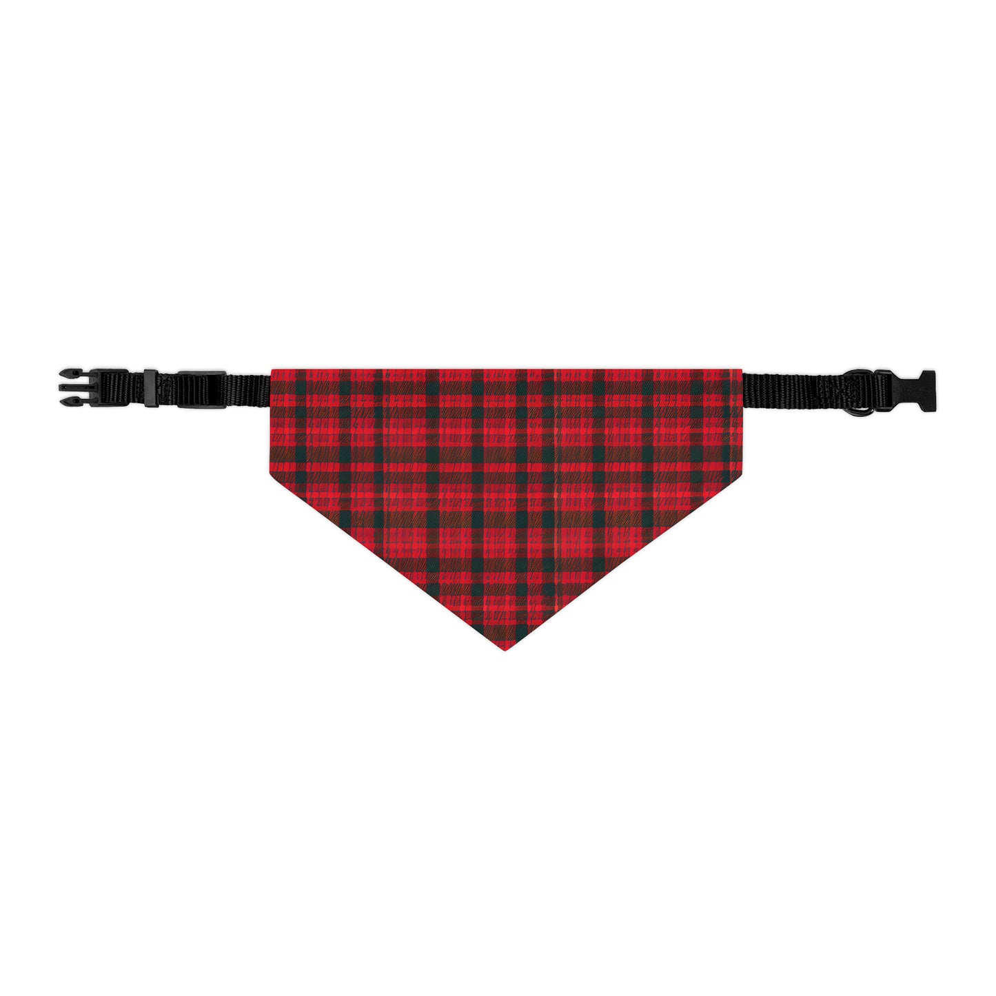 Red Plaid - Pet Bandana Collar