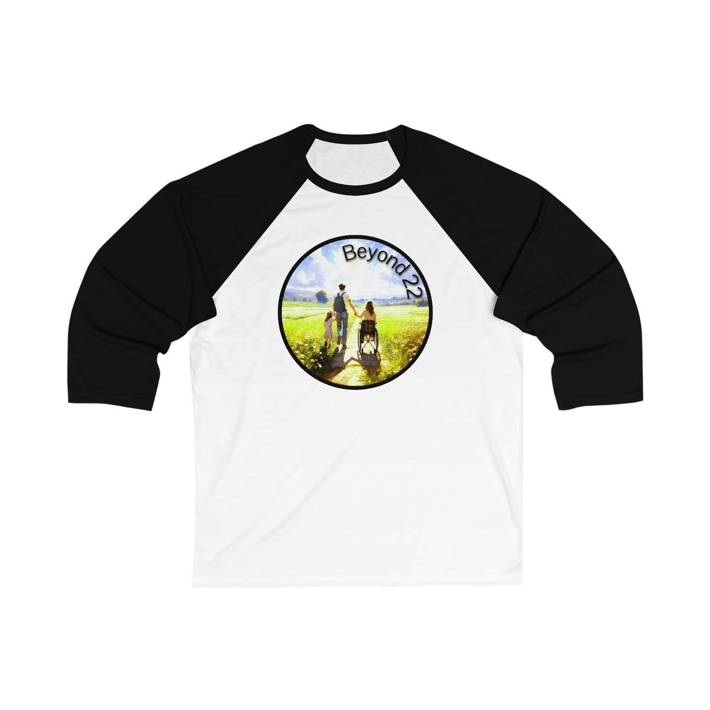 Beyond 22 - Unisex 3\4 Sleeve Baseball Tee