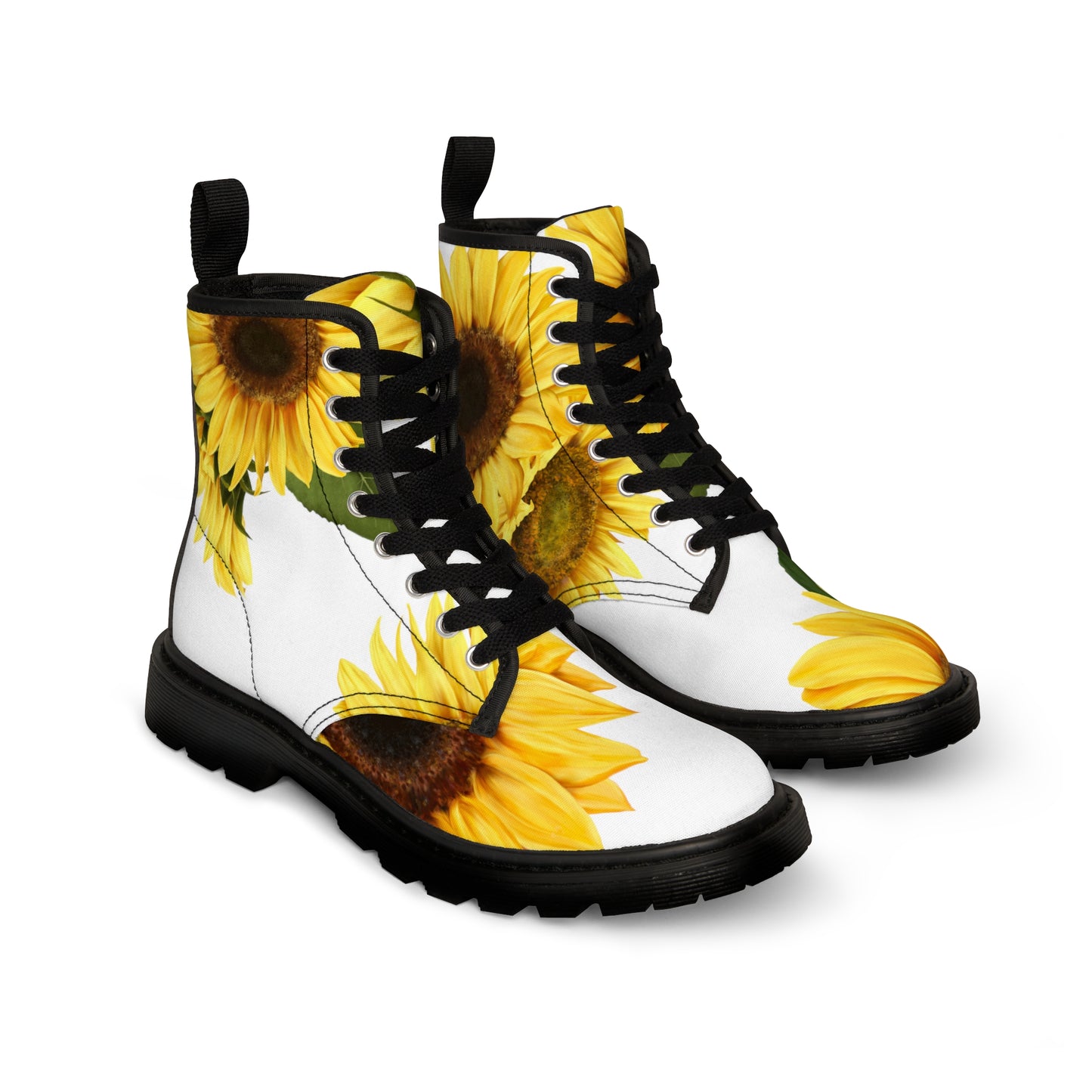 Sunflowers - Women's Canvas Boots