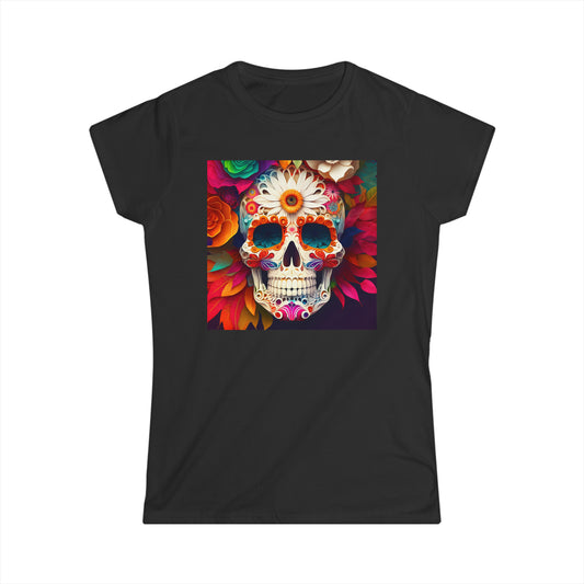 Sugar Skulls 2 - Women's Softstyle Tee