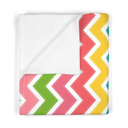 Colorful Zigzag - Soft Fleece Baby Blanket