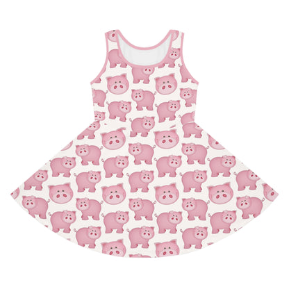 Pig - Girls' Sleeveless Sundress (AOP)