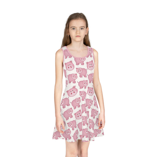 Pig - Girls' Sleeveless Sundress (AOP)