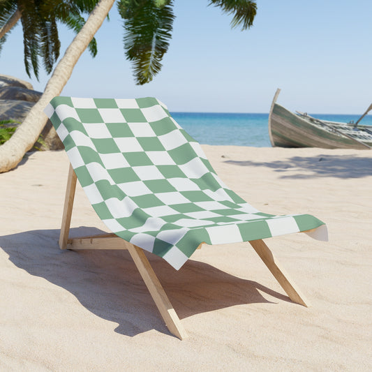 Green Check - Beach Towel