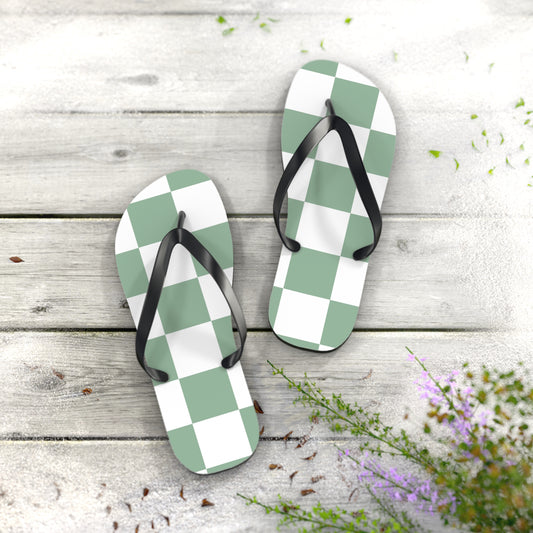 Green Check - Flip Flops