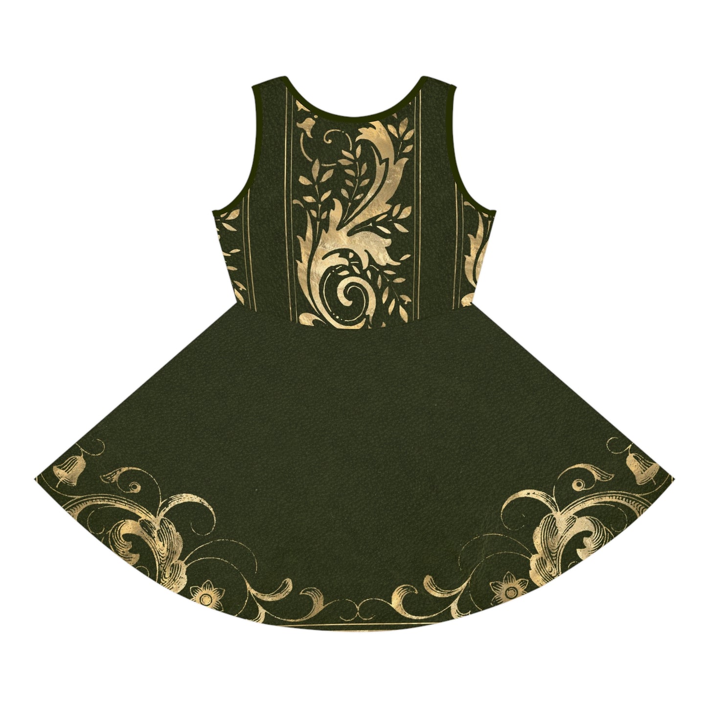 Green Book Cover - Girls' Sleeveless Sundress (AOP)