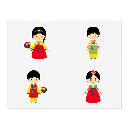 Chibi Korean Hanbok - Sticker Sheets