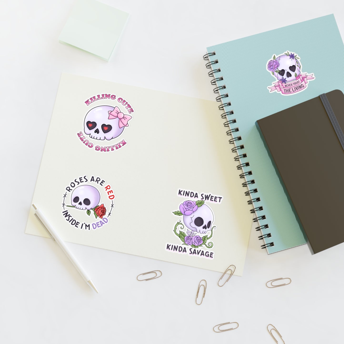 Chibi Skulls - Sticker Sheets