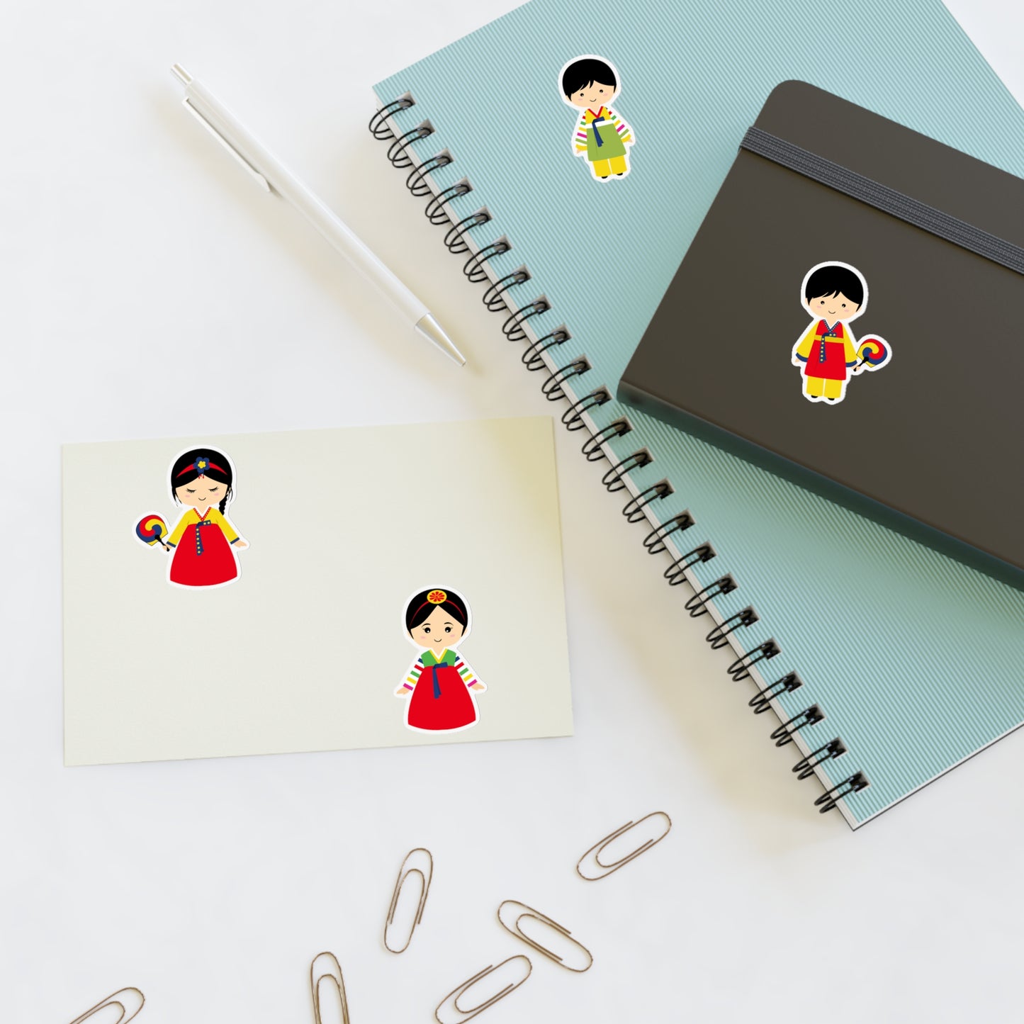 Chibi Korean Hanbok - Sticker Sheets