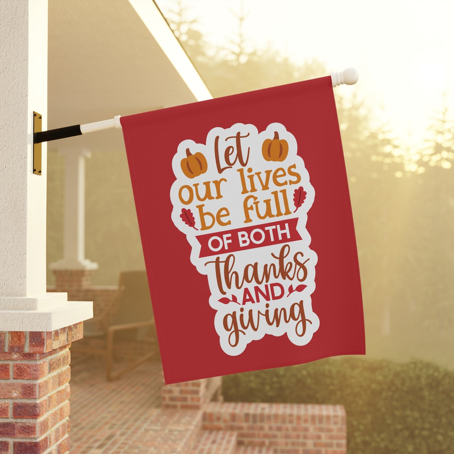 Thanks & Giving - Garden & House Banner