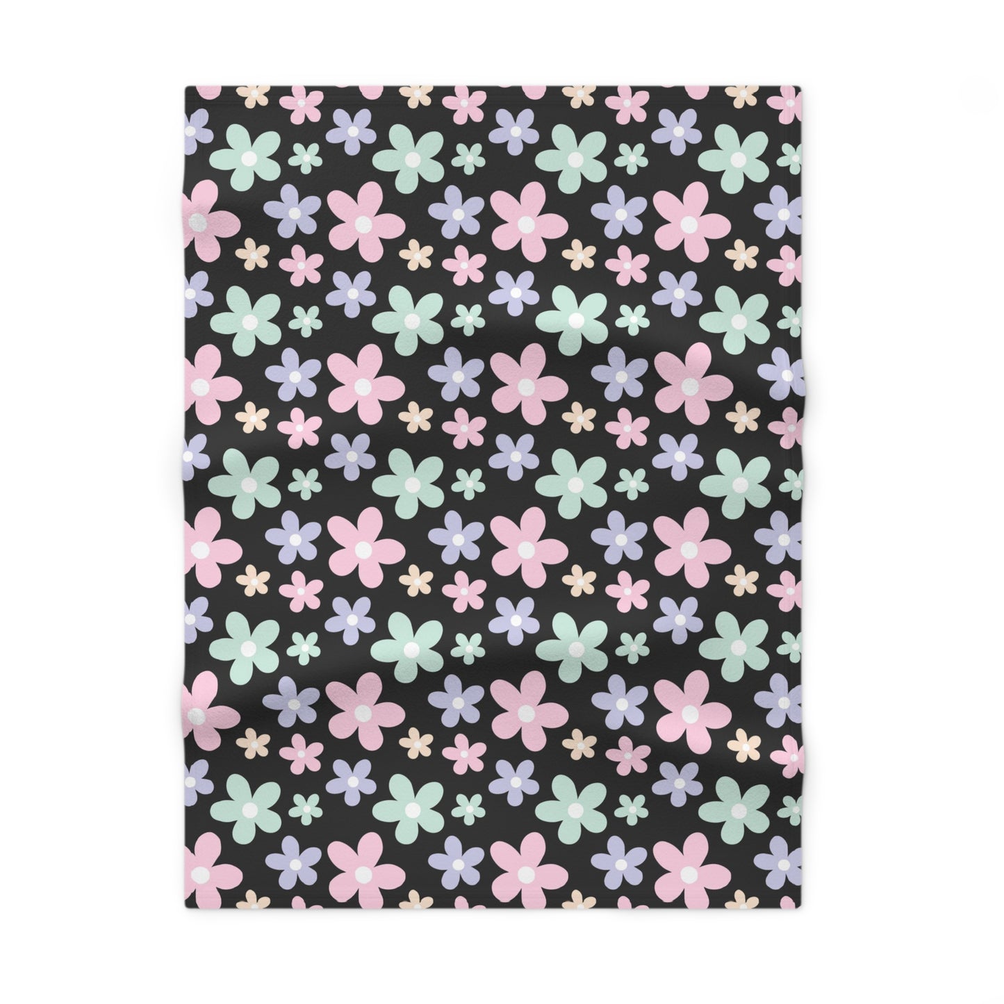 Flowers - Soft Fleece Baby Blanket