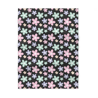 Flowers - Soft Fleece Baby Blanket