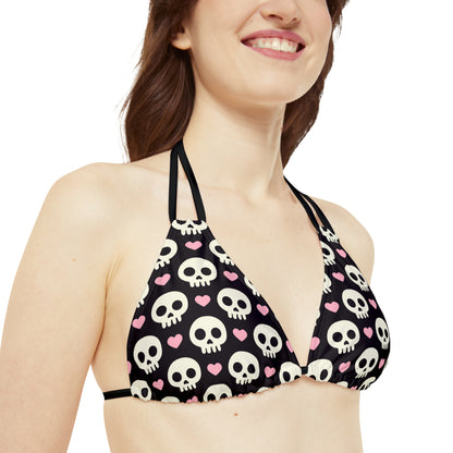 Cute Skulls - Strappy Bikini Set (AOP)