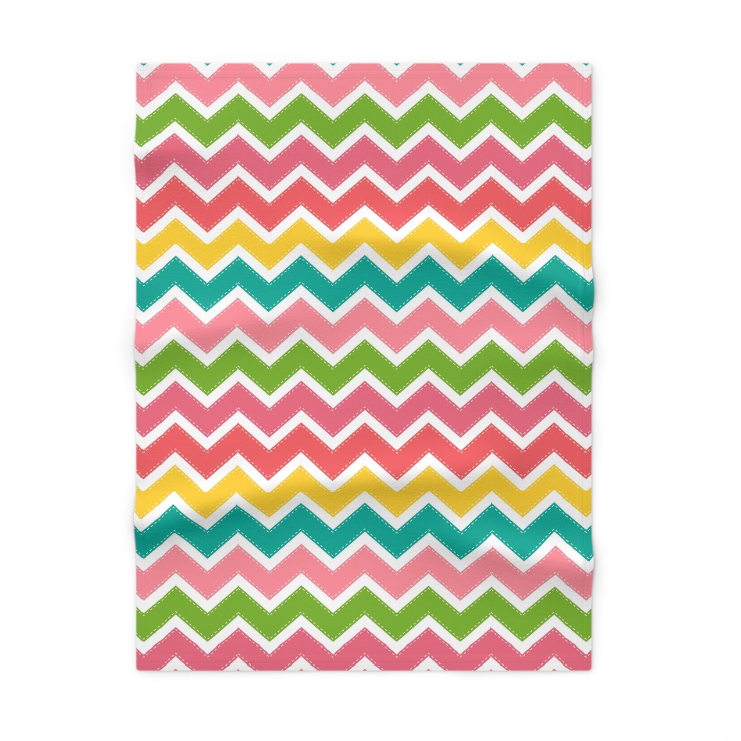 Colorful Zigzag - Soft Fleece Baby Blanket