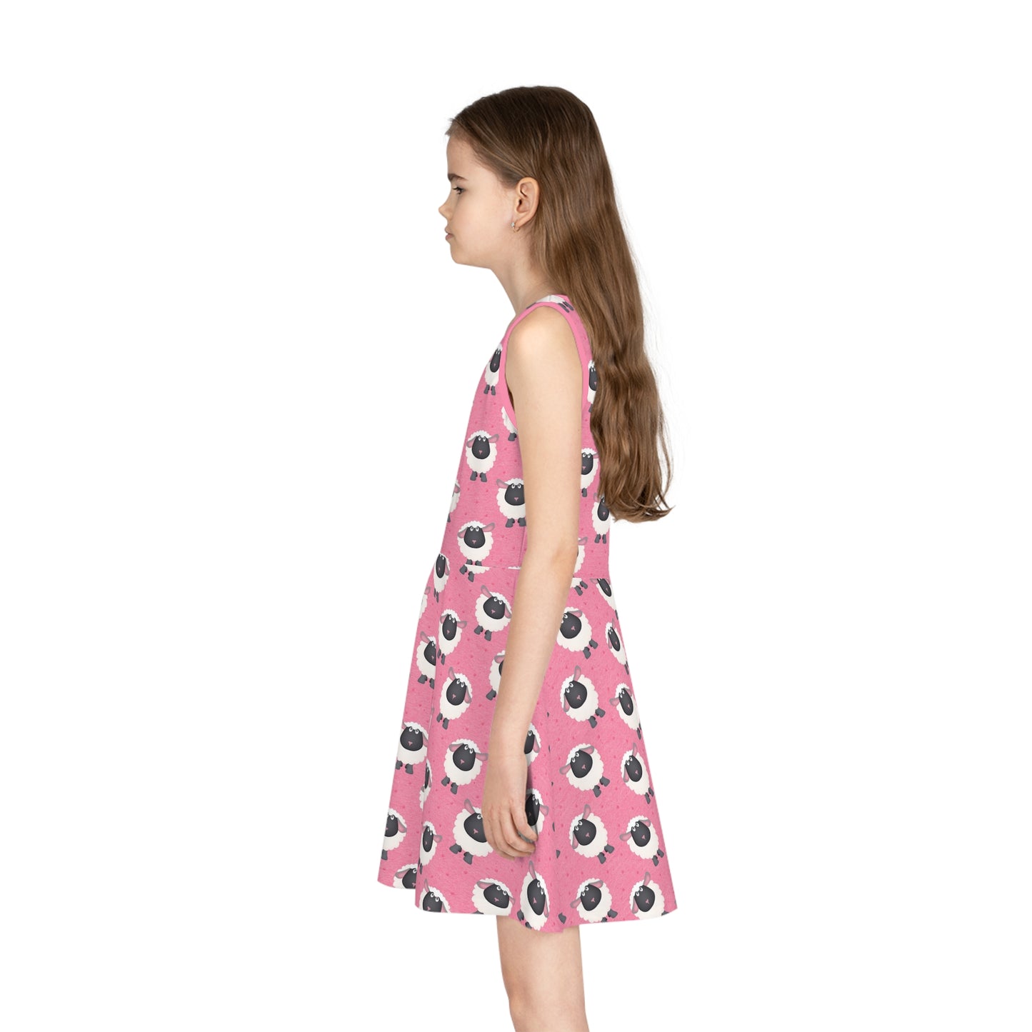 Sheep - Girls' Sleeveless Sundress (AOP)