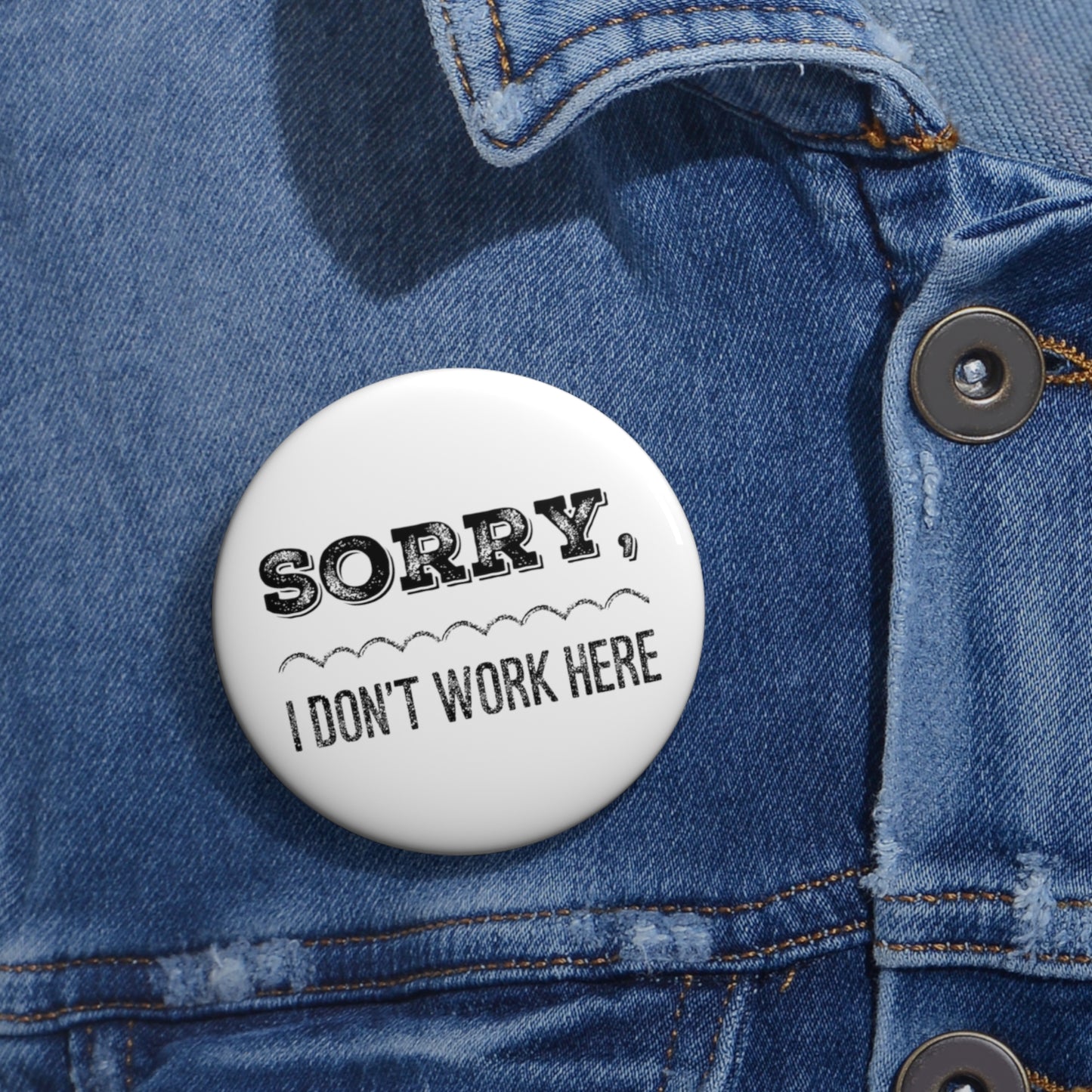 Vendor Humor - Custom Pin Buttons