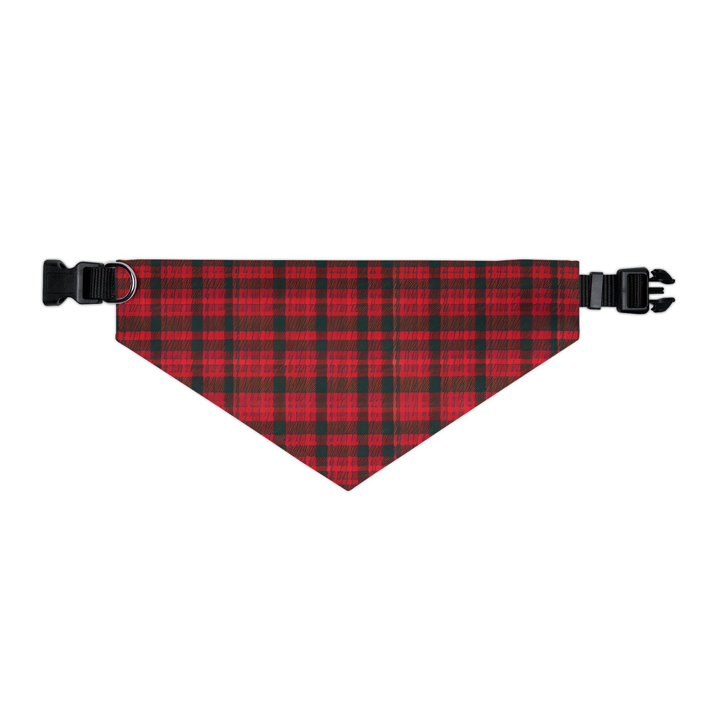 Red Plaid - Pet Bandana Collar