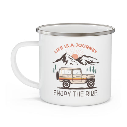 Enjoy the Ride - Enamel Camping Mug