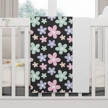 Flowers - Soft Fleece Baby Blanket